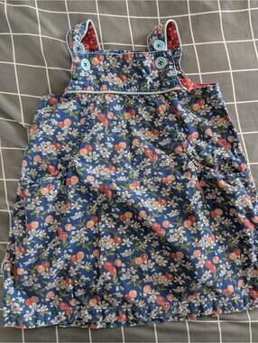 Boden Apple Cherry blossom pinnie dress